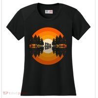 Hiker Sunset Nature Retro Gift Women's Cooling Performance Crew T-Shirt thumb 0