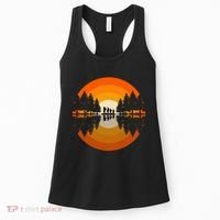 Hiker Sunset Nature Retro Gift Women's Tank Top thumb 0