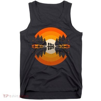 Hiker Sunset Nature Retro Gift Tank Top