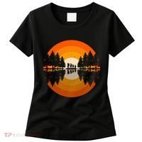 Hiker Sunset Nature Retro Gift Women's T-Shirt thumb 0