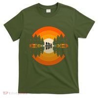 Hiker Sunset Nature Retro Gift T-Shirt thumb 0