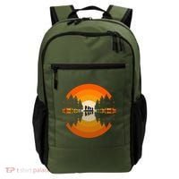 Hiker Sunset Nature Retro Gift Backpack thumb 0