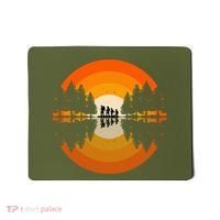 Hiker Sunset Nature Retro Gift Mousepad thumb 0