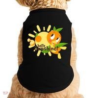 Hello Sunshine! Orange Bird (White Background) Doggie Tank thumb 0