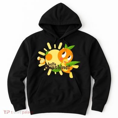 Hello Sunshine! Orange Bird (White Background) Hoodie