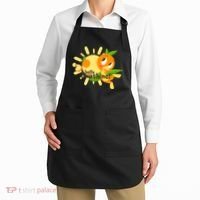 Hello Sunshine! Orange Bird (White Background) Apron thumb 2