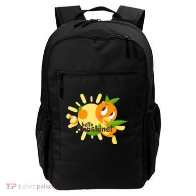 Hello Sunshine! Orange Bird (White Background) Backpack