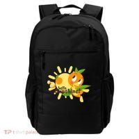 Hello Sunshine! Orange Bird (White Background) Backpack thumb 0