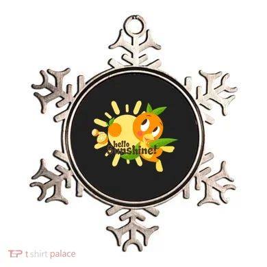 Hello Sunshine! Orange Bird (White Background) Ornament
