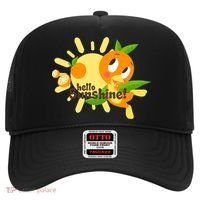 Hello Sunshine! Orange Bird (White Background) Hat thumb 0