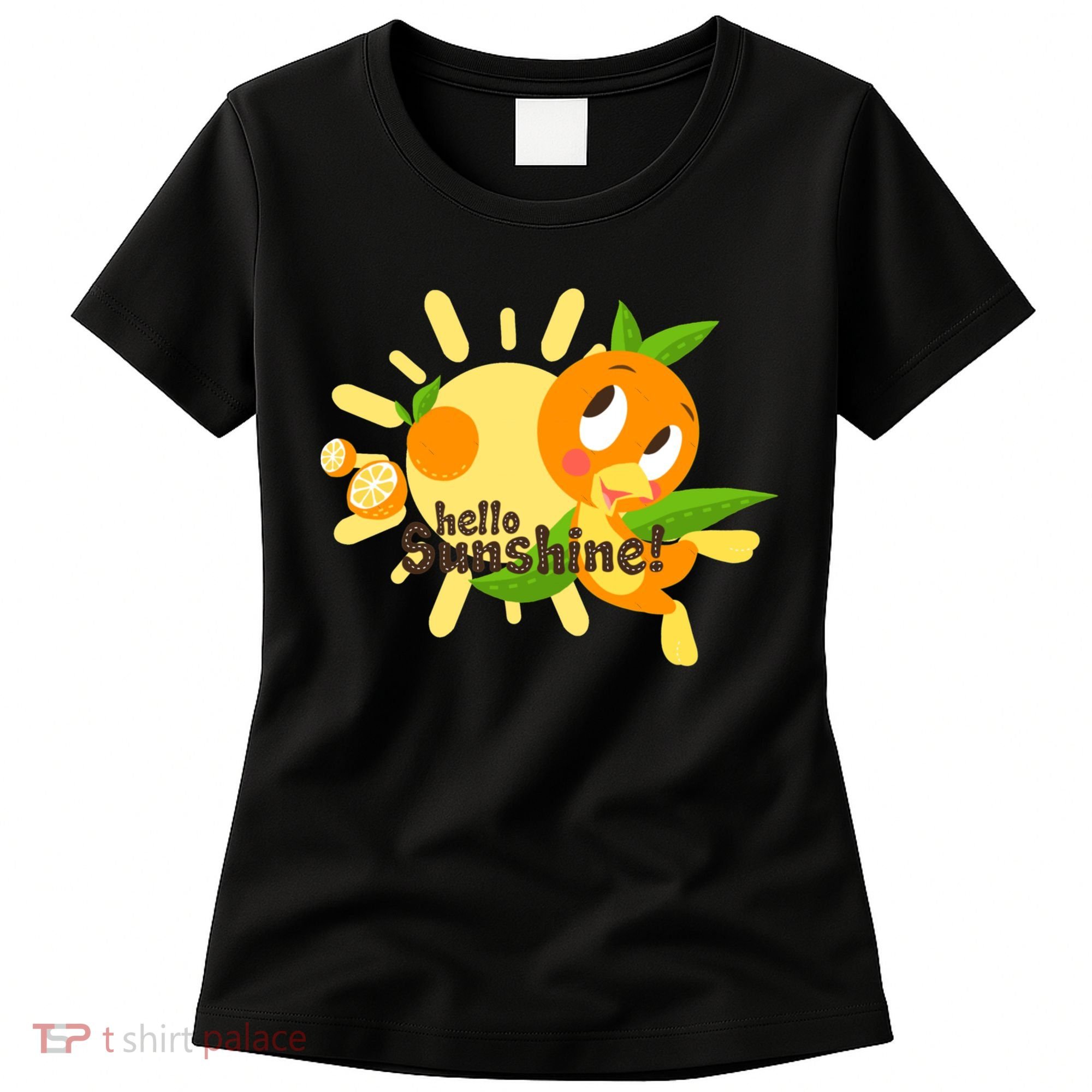 Hello Sunshine! Orange Bird (White Background) Women's T-Shirt