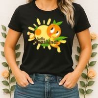 Hello Sunshine! Orange Bird (White Background) Women's T-Shirt thumb 2