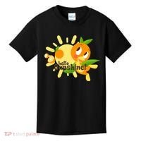 Hello Sunshine! Orange Bird (White Background) Kids T-Shirt thumb 0