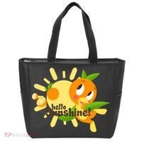 Hello Sunshine! Orange Bird (White Background) Tote Bag thumb 0