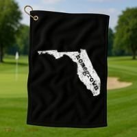 Home State Of Florida Homegrown Florida Native Gift Golf Towel thumb 1