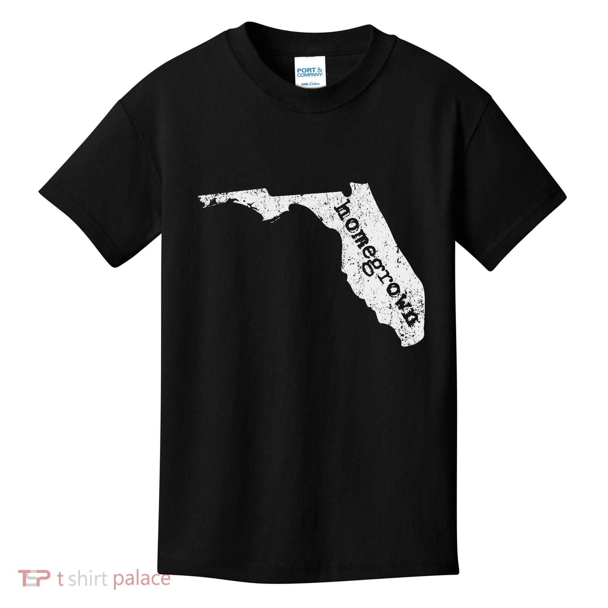 Home State Of Florida Homegrown Florida Native Gift Kids T-Shirt