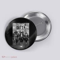 Halloween Straight Outta Nightmare Jack And Sally Oogie Boogie Button thumb 0