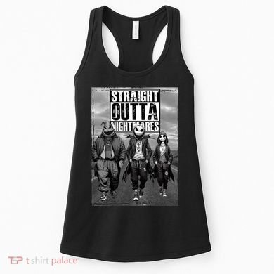 Halloween Straight Outta Nightmare Jack And Sally Oogie Boogie Women's Tank Top