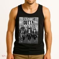 Halloween Straight Outta Nightmare Jack And Sally Oogie Boogie Tank Top thumb 3