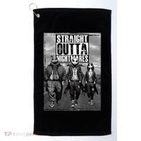 Halloween Straight Outta Nightmare Jack And Sally Oogie Boogie Golf Towel thumb 0