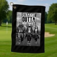Halloween Straight Outta Nightmare Jack And Sally Oogie Boogie Golf Towel thumb 1