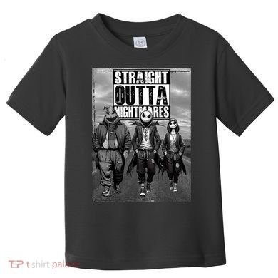 Halloween Straight Outta Nightmare Jack And Sally Oogie Boogie Toddler T-Shirt