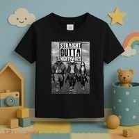 Halloween Straight Outta Nightmare Jack And Sally Oogie Boogie Toddler T-Shirt thumb 3