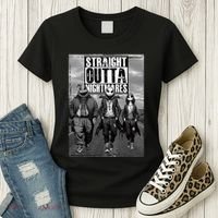 Halloween Straight Outta Nightmare Jack And Sally Oogie Boogie Women's T-Shirt thumb 3