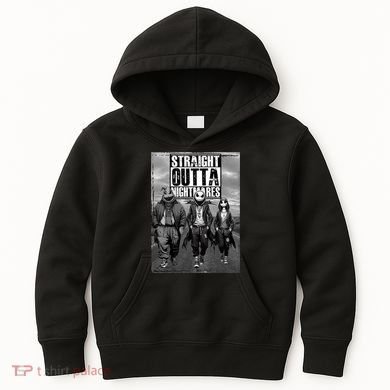 Halloween Straight Outta Nightmare Jack And Sally Oogie Boogie Kids Hoodie