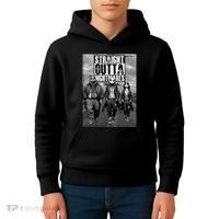 Halloween Straight Outta Nightmare Jack And Sally Oogie Boogie Kids Hoodie thumb 4