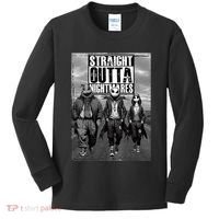 Halloween Straight Outta Nightmare Jack And Sally Oogie Boogie Kids Long Sleeve Shirt thumb 0