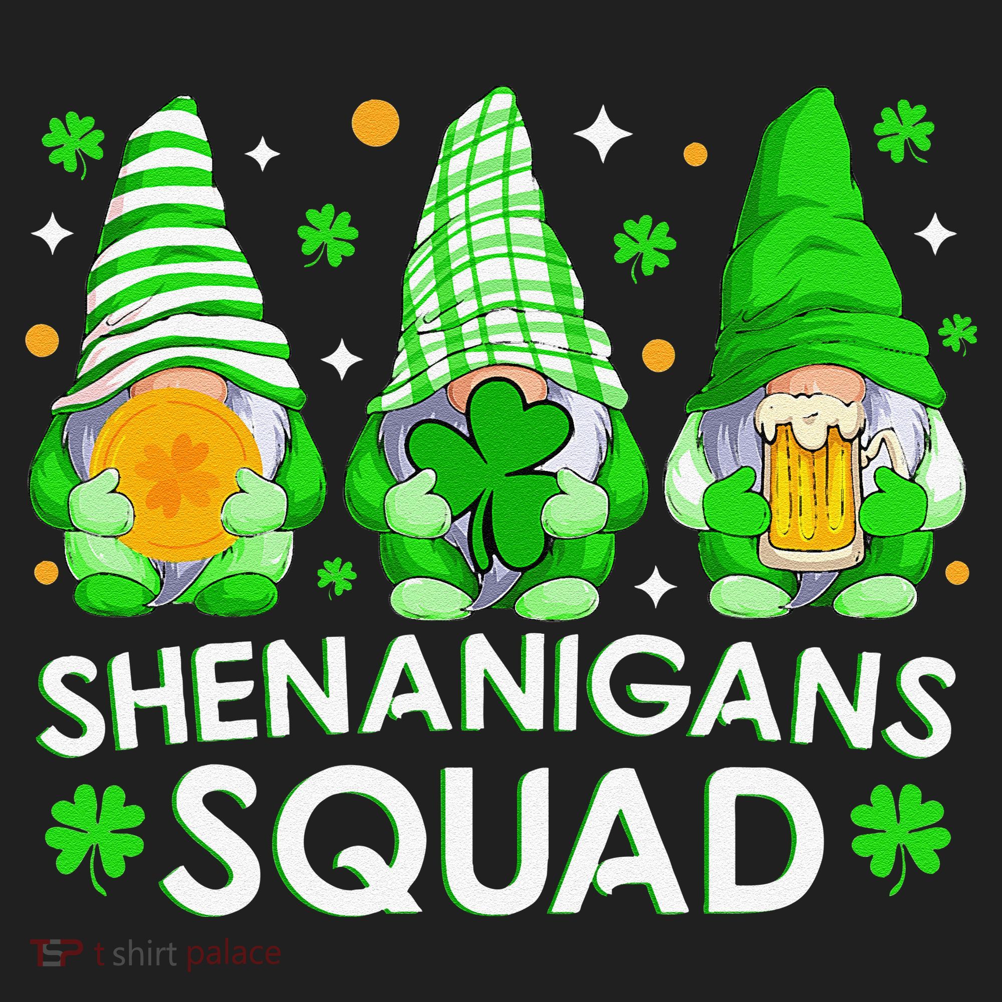 Happy St. Patrick's Day Gnome Tie Dye Shamrock Women's Sweatshirt