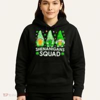 Happy St. Patrick's Day Gnome Tie Dye Shamrock Hoodie thumb 5