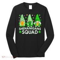Happy St. Patrick's Day Gnome Tie Dye Shamrock Long Sleeve Shirt thumb 0