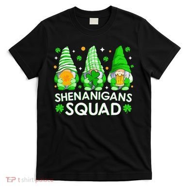 Happy St. Patrick's Day Gnome Tie Dye Shamrock T-Shirt