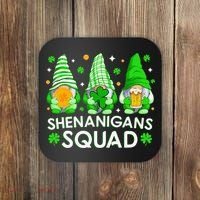 Happy St. Patrick's Day Gnome Tie Dye Shamrock Coaster thumb 0