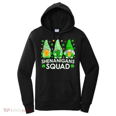 Happy St. Patrick's Day Gnome Tie Dye Shamrock Women's Hoodie