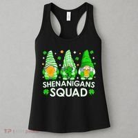 Happy St. Patrick's Day Gnome Tie Dye Shamrock Women's Tank Top thumb 3