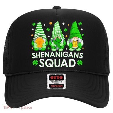 Happy St. Patrick's Day Gnome Tie Dye Shamrock Hat