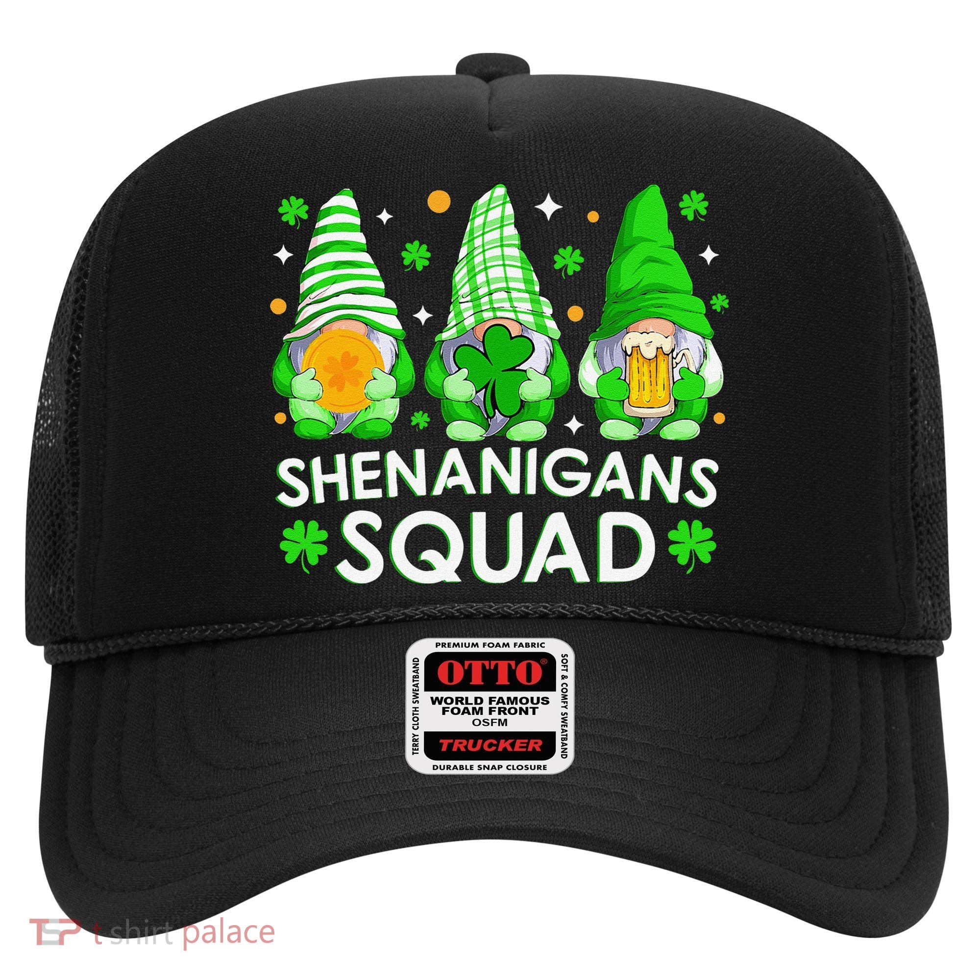 Happy St. Patrick's Day Gnome Tie Dye Shamrock Hat