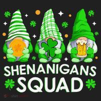 Happy St. Patrick's Day Gnome Tie Dye Shamrock Golf Towel thumb 3