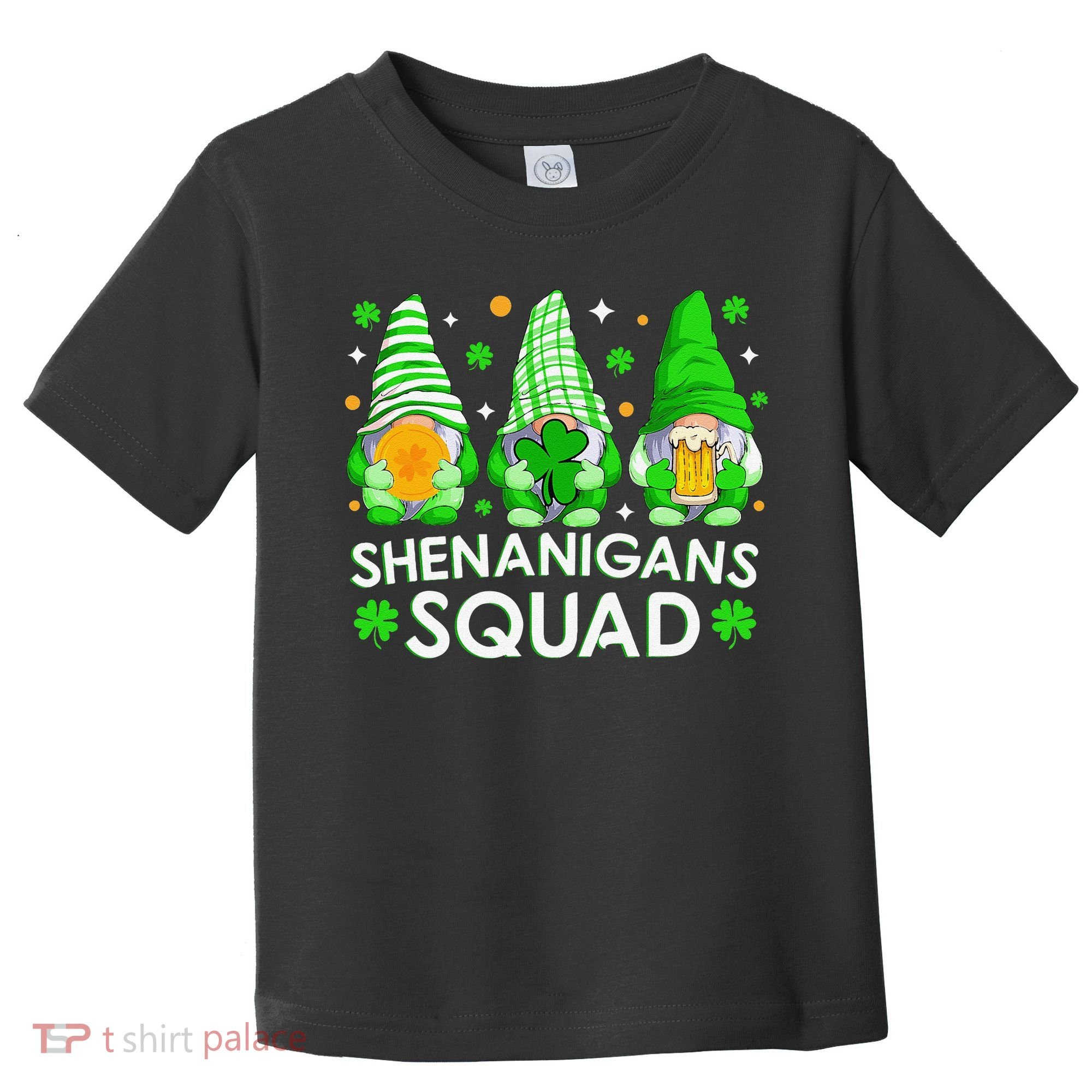 Happy St. Patrick's Day Gnome Tie Dye Shamrock Toddler T-Shirt