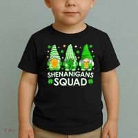 Happy St. Patrick's Day Gnome Tie Dye Shamrock Toddler T-Shirt thumb 2