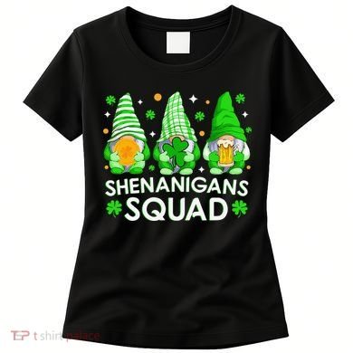 Happy St. Patrick's Day Gnome Tie Dye Shamrock Women's T-Shirt