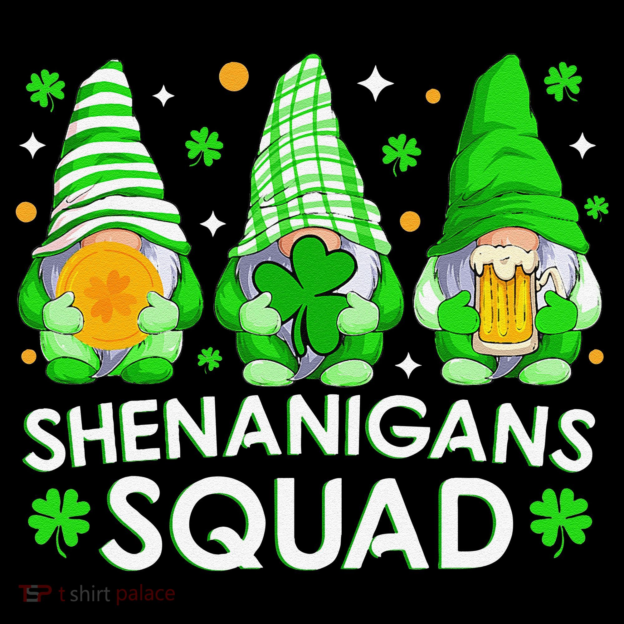 Happy St. Patrick's Day Gnome Tie Dye Shamrock Women's T-Shirt