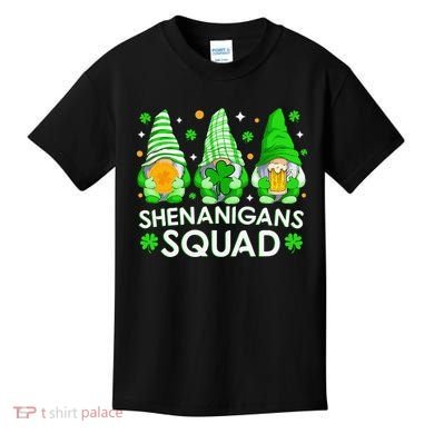 Happy St. Patrick's Day Gnome Tie Dye Shamrock Kids T-Shirt