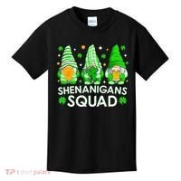 Happy St. Patrick's Day Gnome Tie Dye Shamrock Kids T-Shirt thumb 0