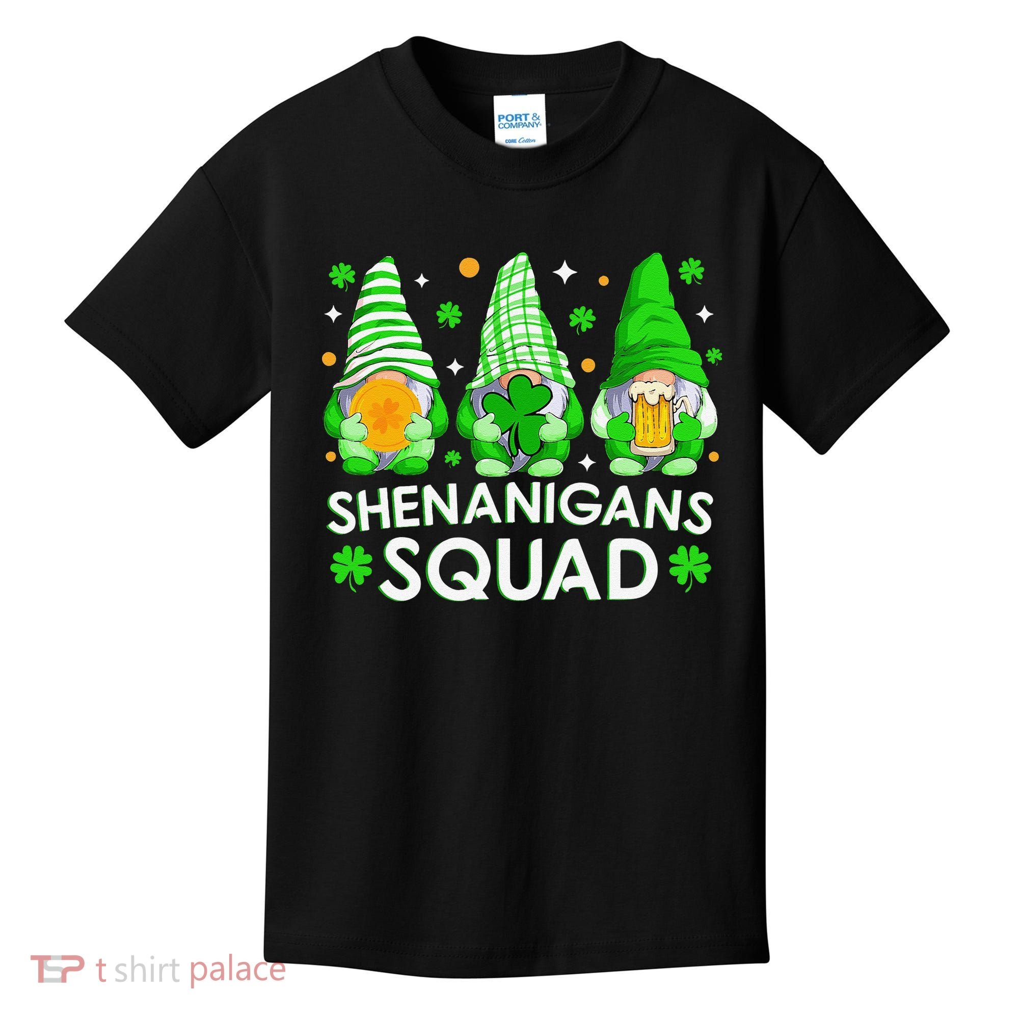 Happy St. Patrick's Day Gnome Tie Dye Shamrock Kids T-Shirt