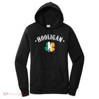 Hooligan St Patricks Day Irish Shamrock Flag Women's Hoodie thumb 0