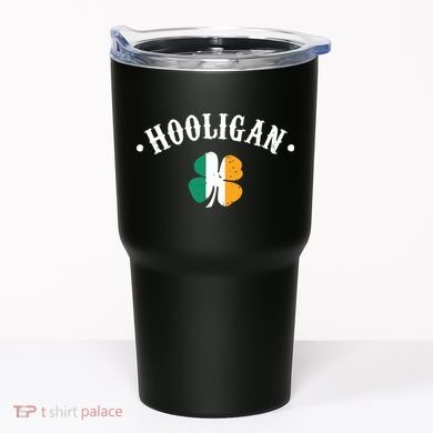 Hooligan St Patricks Day Irish Shamrock Flag Tumbler